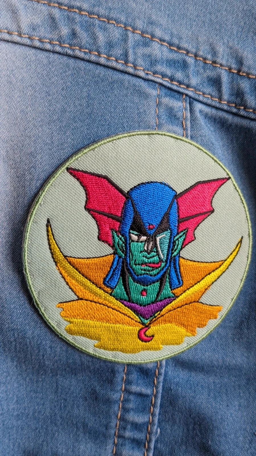 Chaqueta de mezclilla bordada "Goldorak ¡Vamos!" – photo 11